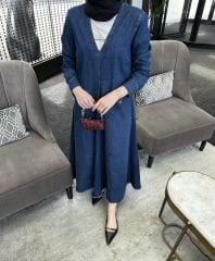 ZARA MODEL DENİM ELBİSE MAVİ