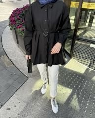 Milena Gömlek Siyah