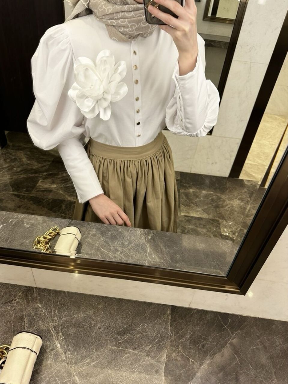 Marie Gömlek Beyaz