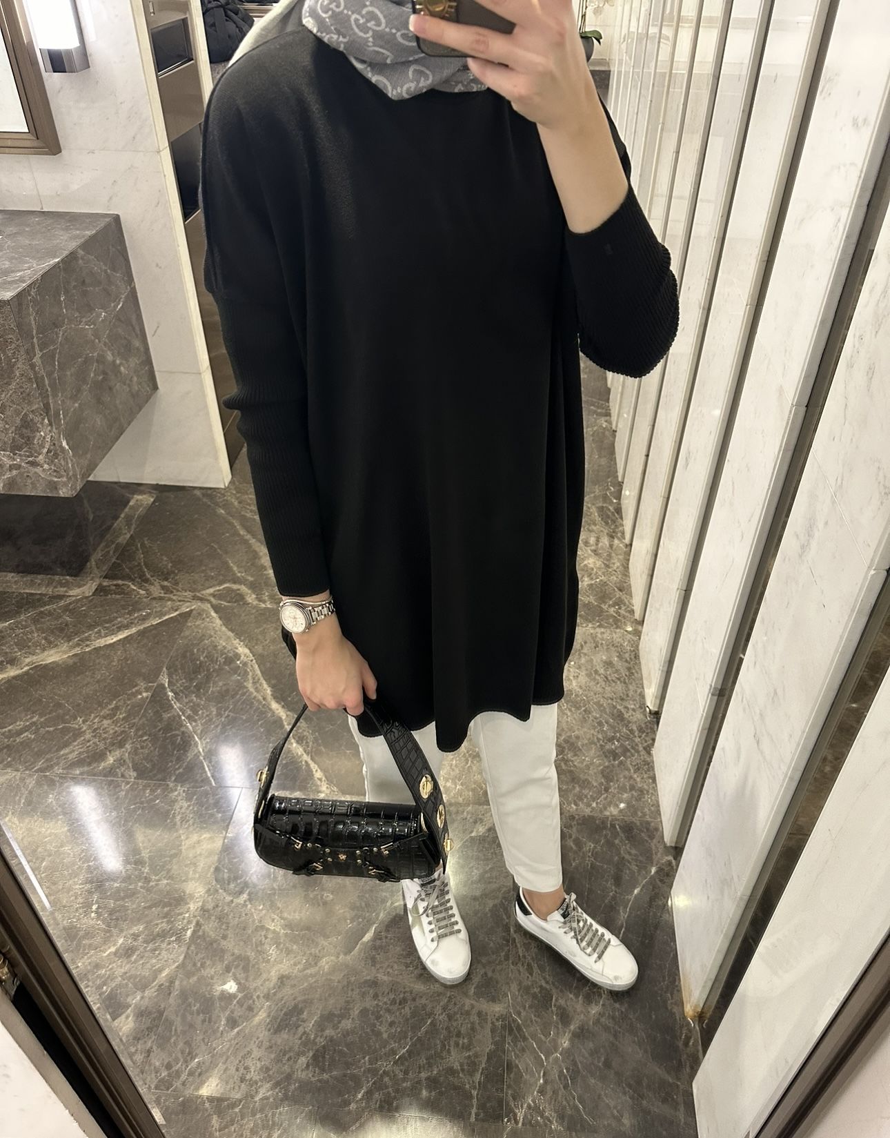 Basic Triko Kazak Siyah
