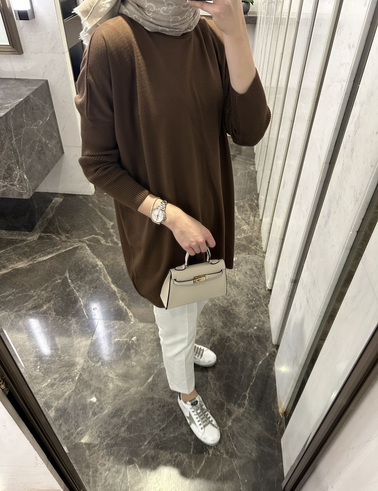 Basic Triko Kazak Kahve